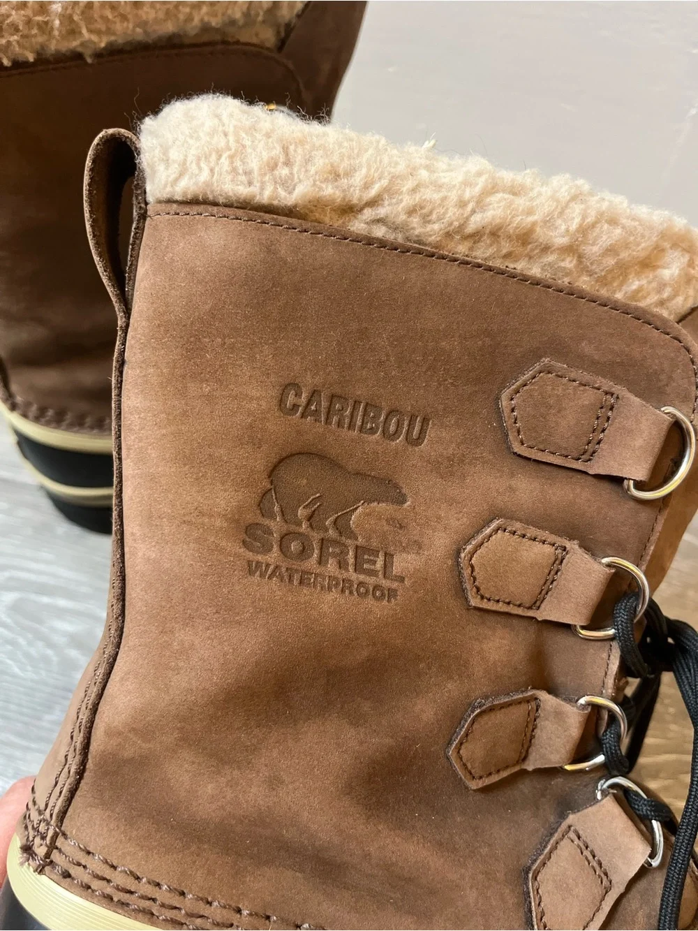 Men’s Sorel Caribou Winter Boots Bruno Size M 8 waterproof design